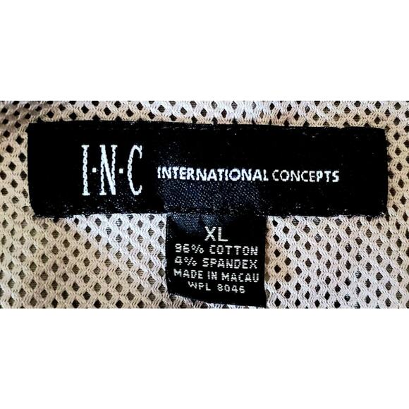 inc international concepts Women’s Beige Jacket Size XL Hidden Hood - Picture 5 of 6